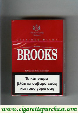 Brooks red cigarettes American Blend Selected Quality Tobaccos